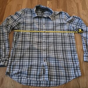 Michael Kors Men's Gray & Blue Plaid Button-Down Shirt